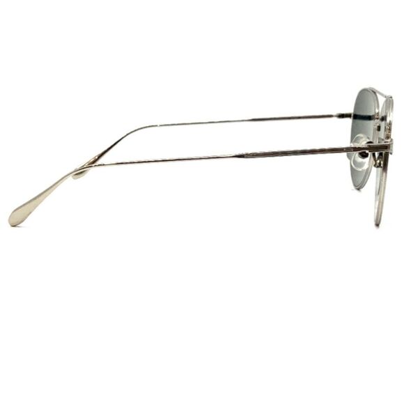 RARE! Garrett Leight Culver Silver Aviator Sunglasses